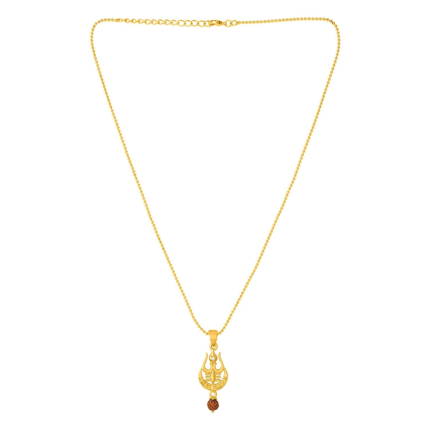 trueBrowns X Voylla Rudraksha Studded Trishul Rakhi-Pendant