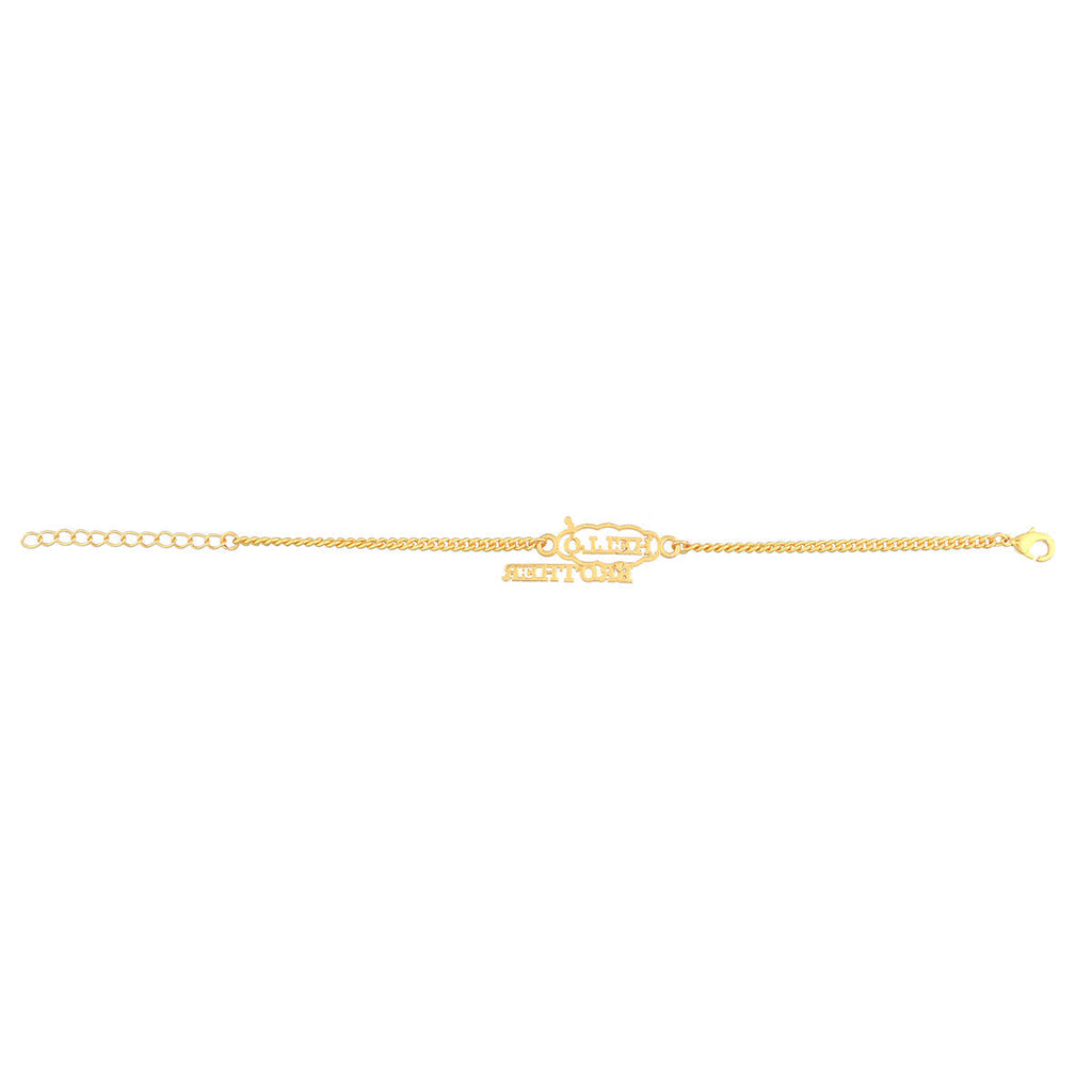 trueBrowns X Voylla Hello Brother Gold-Polished Stylish Bracelet Rakhi