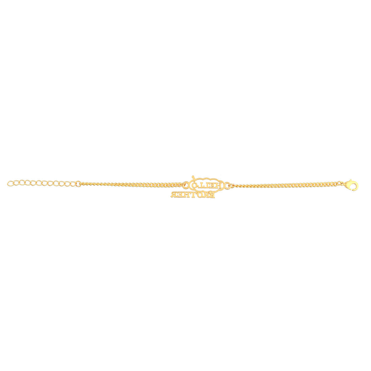 trueBrowns X Voylla Hello Brother Gold-Polished Stylish Bracelet Rakhi