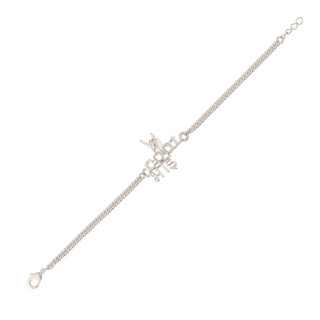 trueBrowns Cool Bhai Silver Tone Rakhi