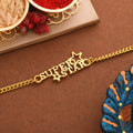 trueBrowns X Voylla Super Star Gold Tone Bracelet Style Rakhi
