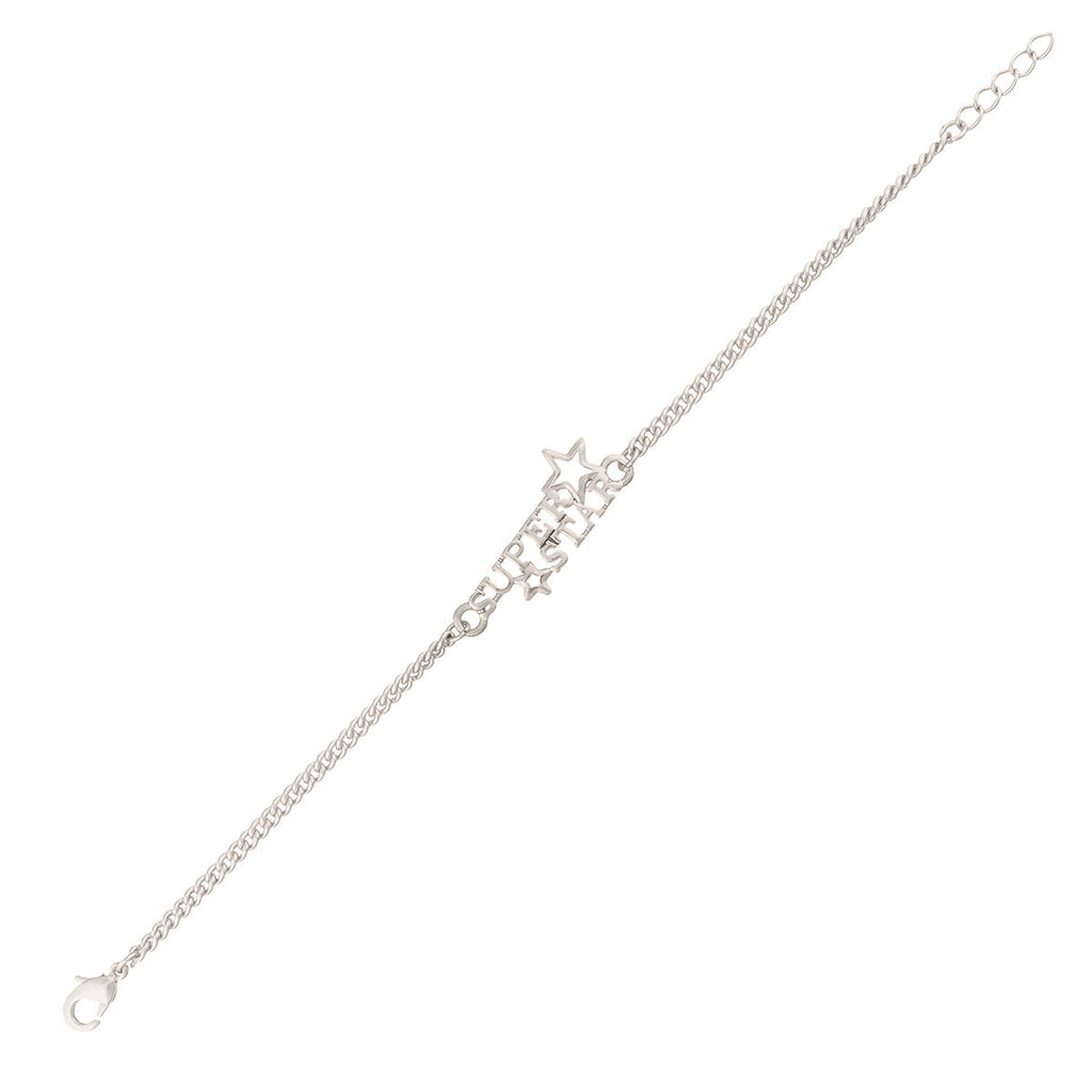 trueBrowns X Voylla Stylish Silver Plated Super Star Bracelet Rakhi
