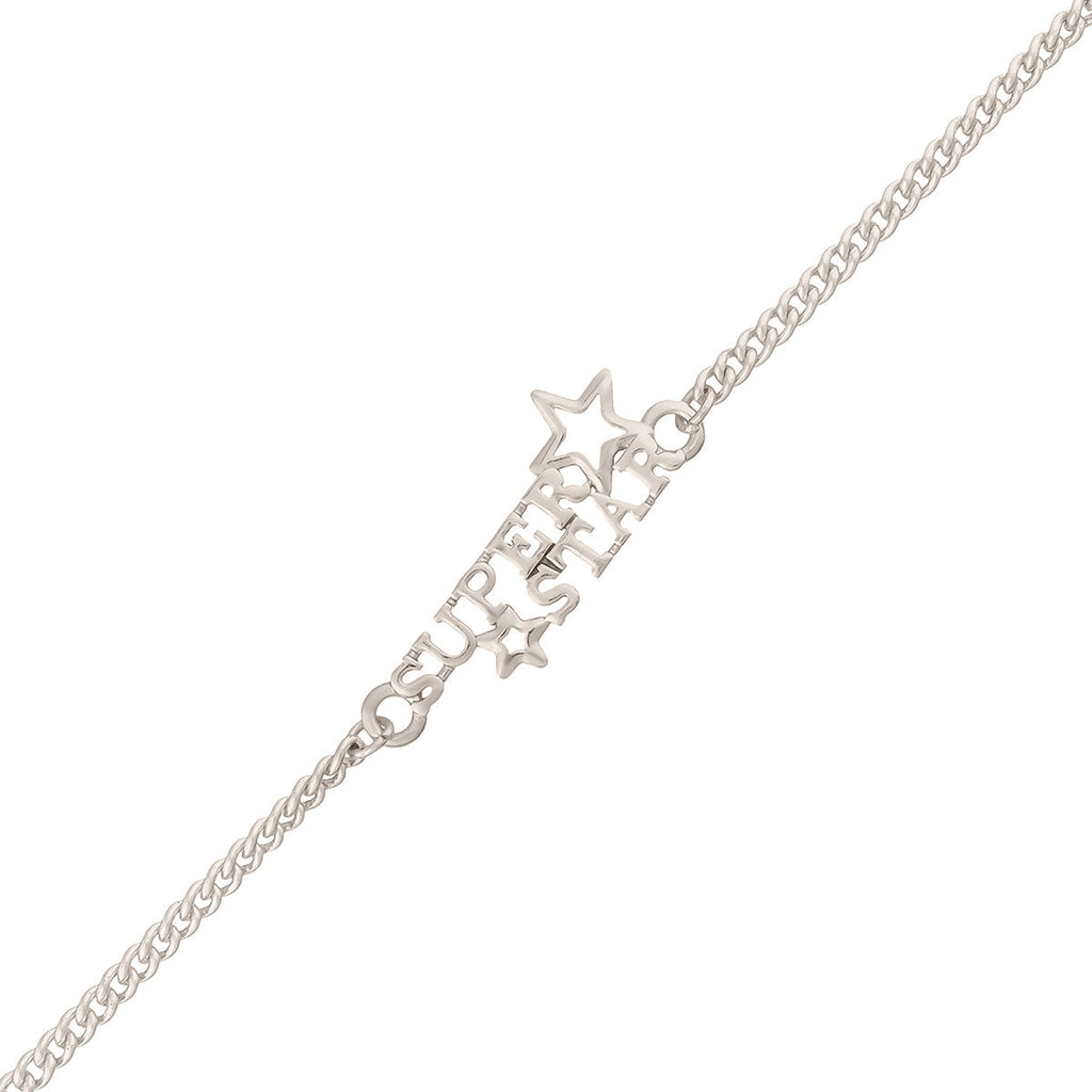 trueBrowns X Voylla Stylish Silver Plated Super Star Bracelet Rakhi