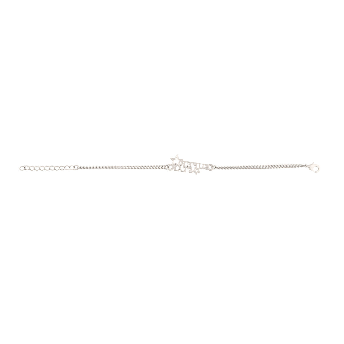 trueBrowns X Voylla Stylish Silver Plated Super Star Bracelet Rakhi
