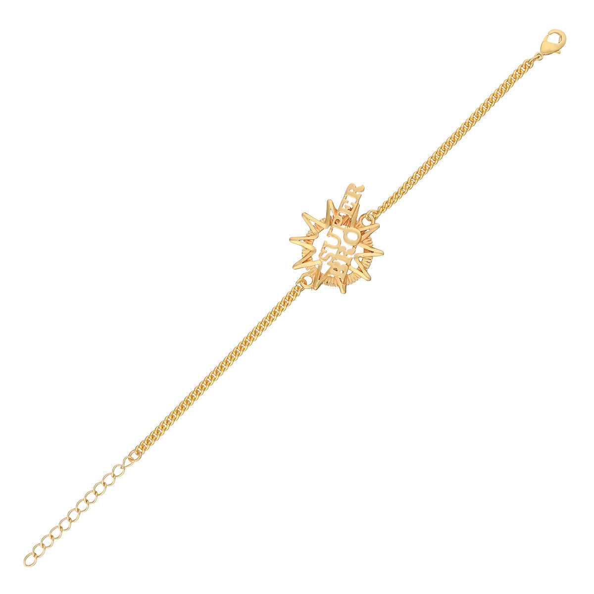 trueBrowns X Voylla Super Bro Fabulous Gold Tone Rakhi