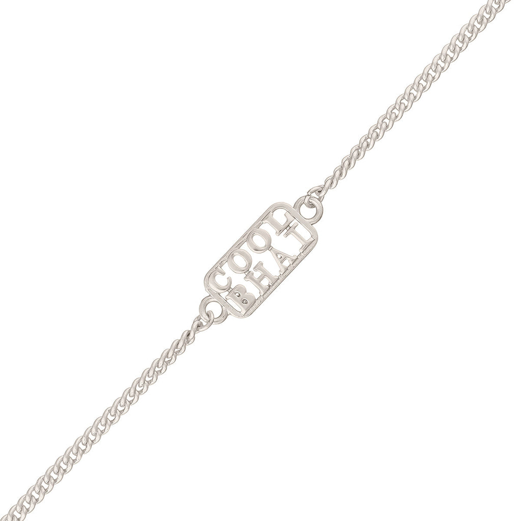 trueBrowns Silver Tone Cool Bhai Bracelet Style Rakhi