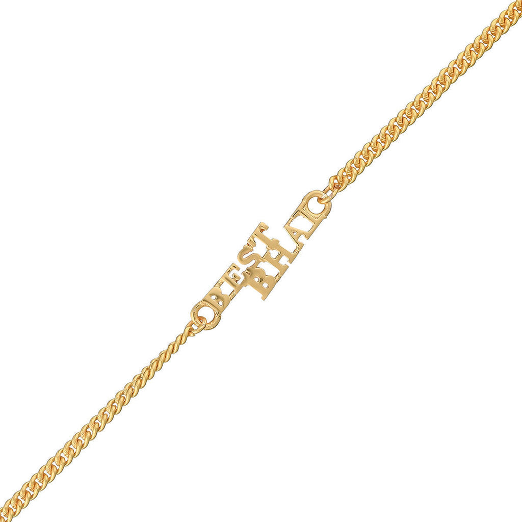 trueBrowns Best Bhai Gold Tone Bracelet Style Rakhi