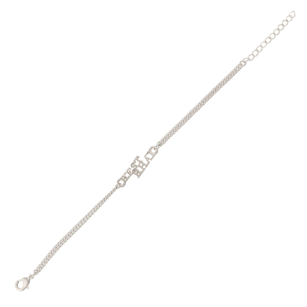 trueBrowns Silver Tone Best Bhai Bracelet Style Rakhi