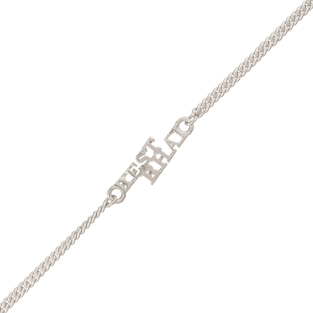 trueBrowns Silver Tone Best Bhai Bracelet Style Rakhi