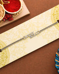 trueBrowns Silver Tone Best Bhai Bracelet Style Rakhi