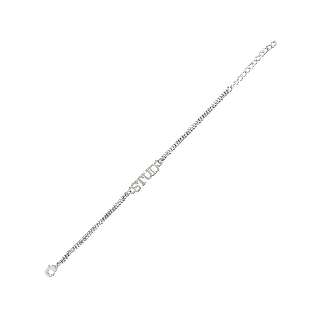 trueBrowns Stylish Silver Plated Bracelet Style STUD rakhi