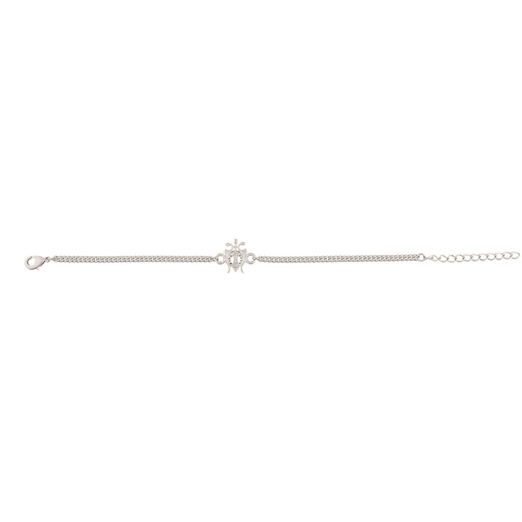 trueBrowns Trishul Silver Tone Bracelet Rakhi
