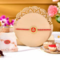 trueBrowns X Voylla Red Enamel And Gold Rudra-Tilaka Rakhi For Brother