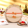 trueBrowns X Voylla Sita-Ram Vermilion Enamel Lumba Rakhi Combo For Bhaiya Bhabhi