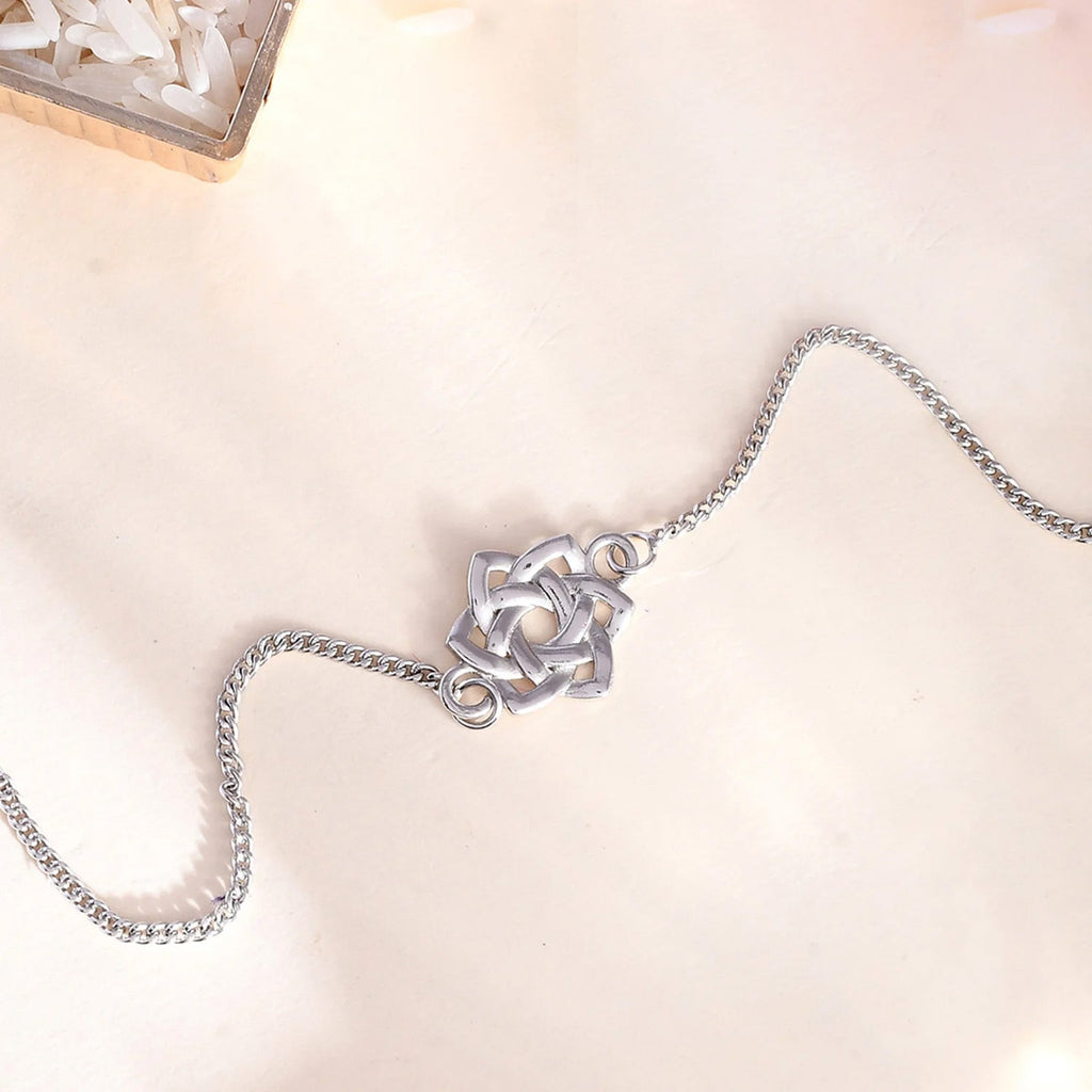 trueBrowns Sterling Silver Knot Rakhi