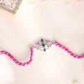 trueBrowns X Voylla Sterling Silver Multicolored Floral Rakhi