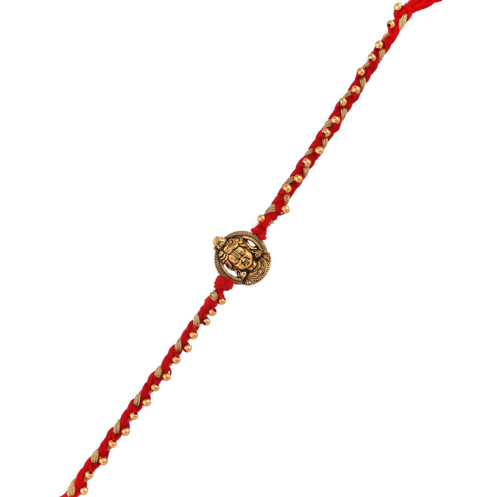 trueBrowns X Voylla Ram Lalla Gold Oxidised Rakhi For Brother