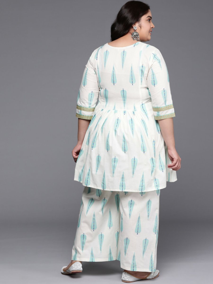 Ahalyaa Women's Traditional wear Co-ords - Off White
