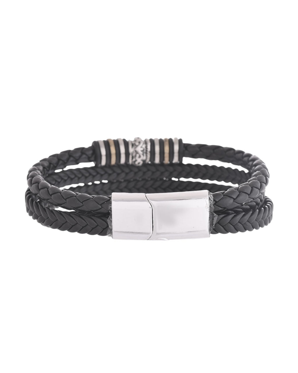 VOJ Men Leather Multistrand Bracelet