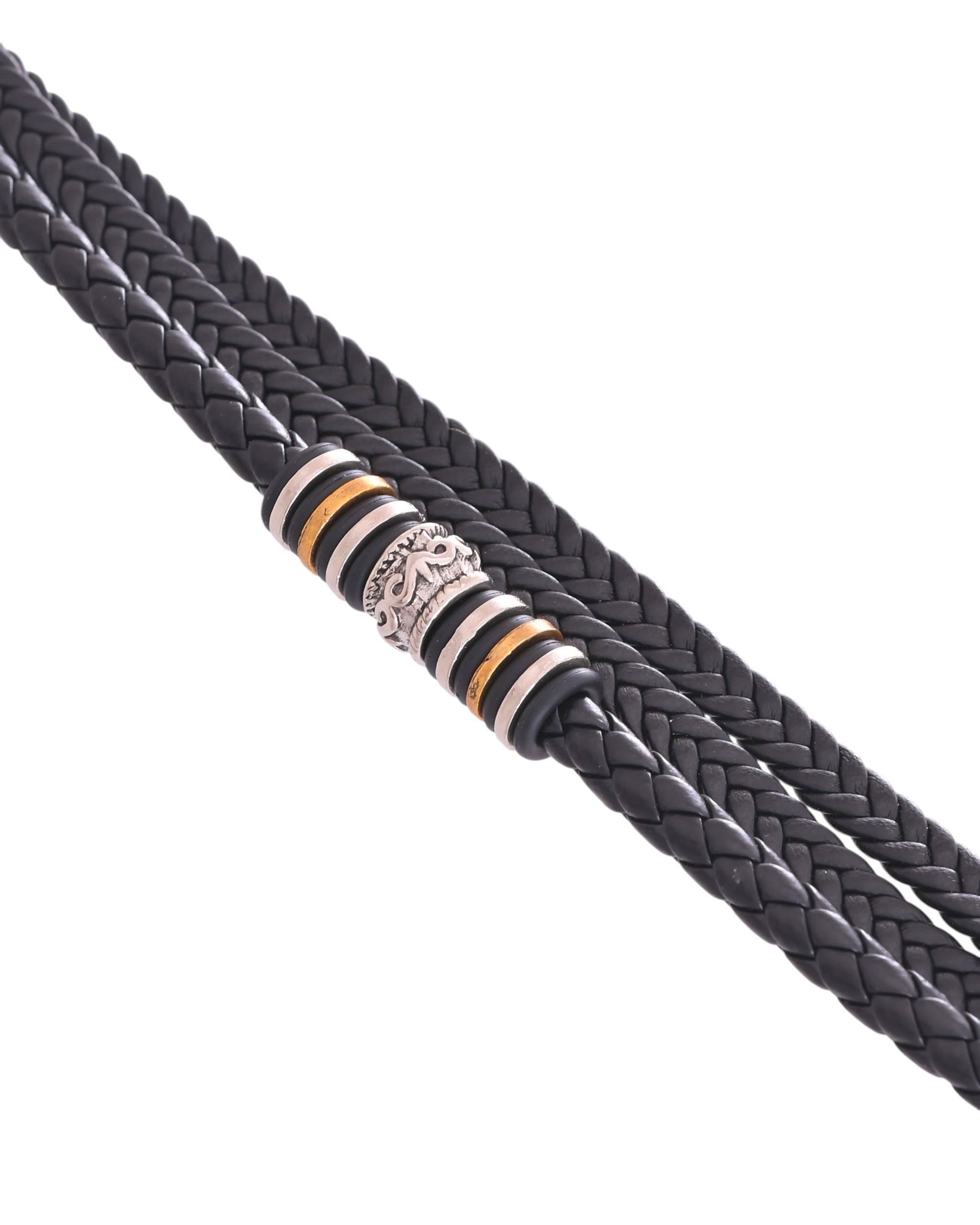 VOJ Men Leather Multistrand Bracelet