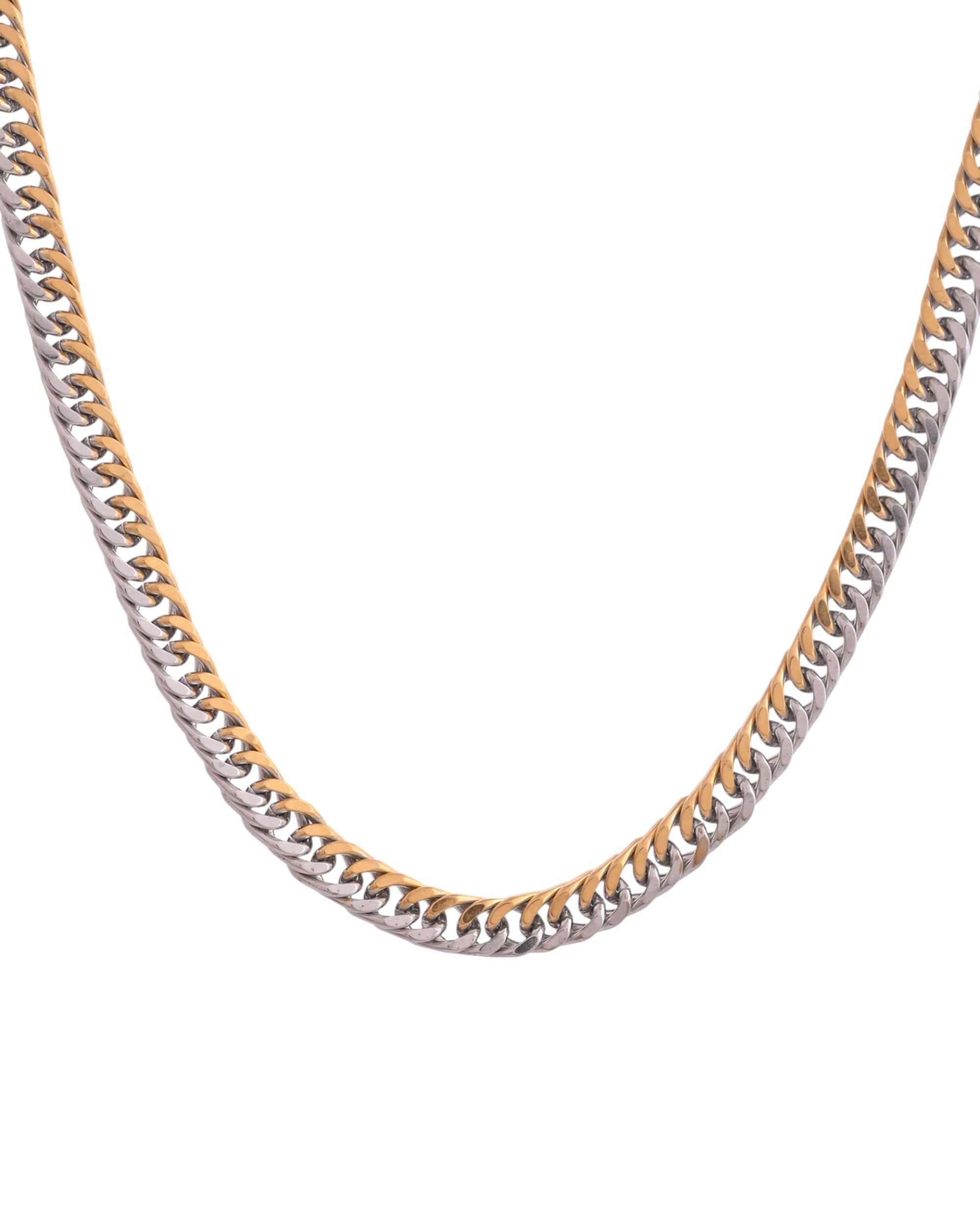VOJ Men Dual-Plated Stainless Steel Fashionable Chain