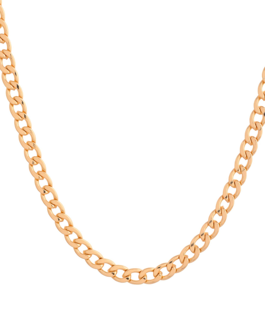VOJ Gold Polished Stainless Steel Classic Linked Chain For Men