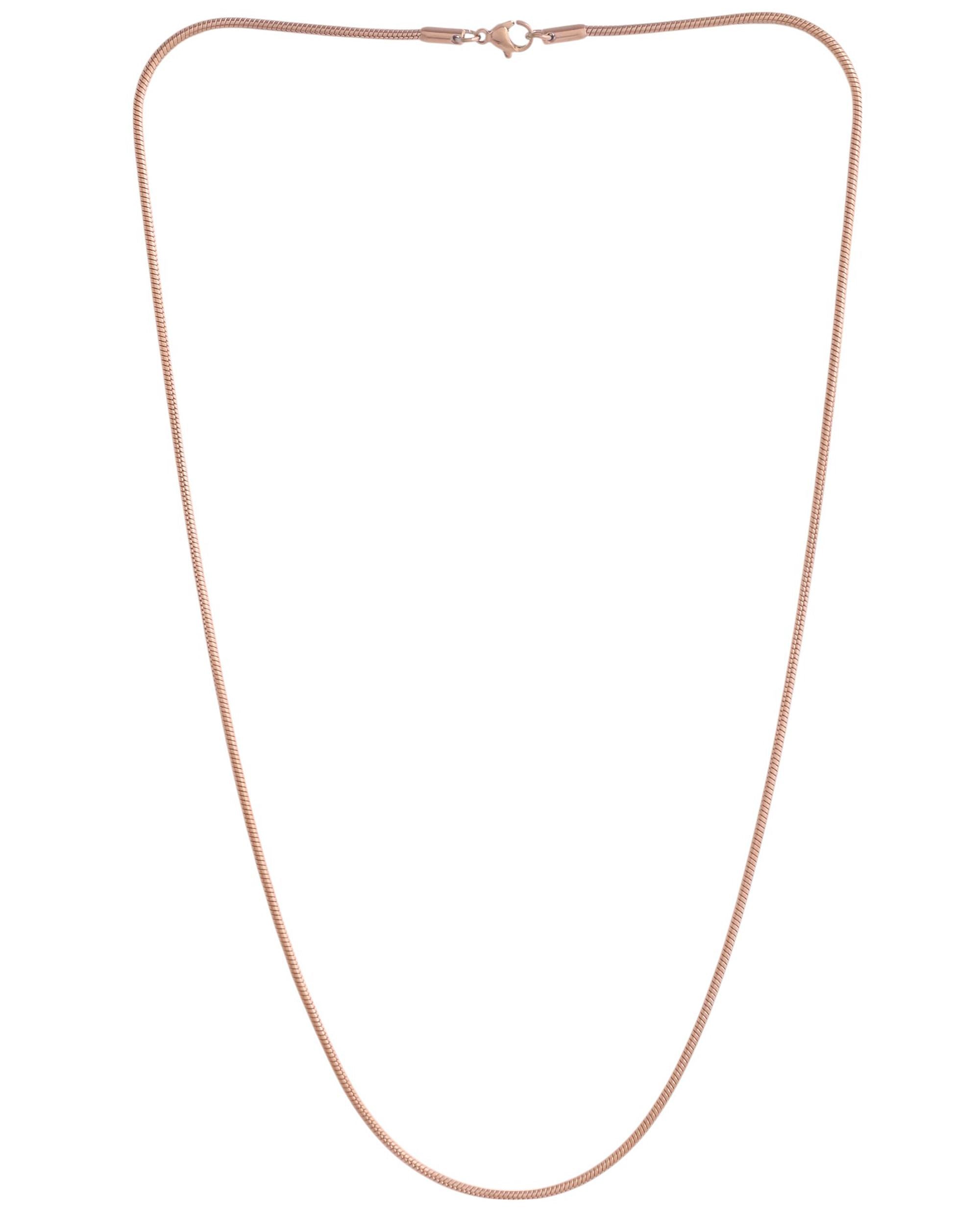VOJ Copper Gold Polished Minimal Chain For Men