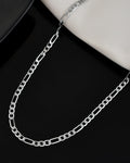 VOJ Men's Silver Plated Linked Chain