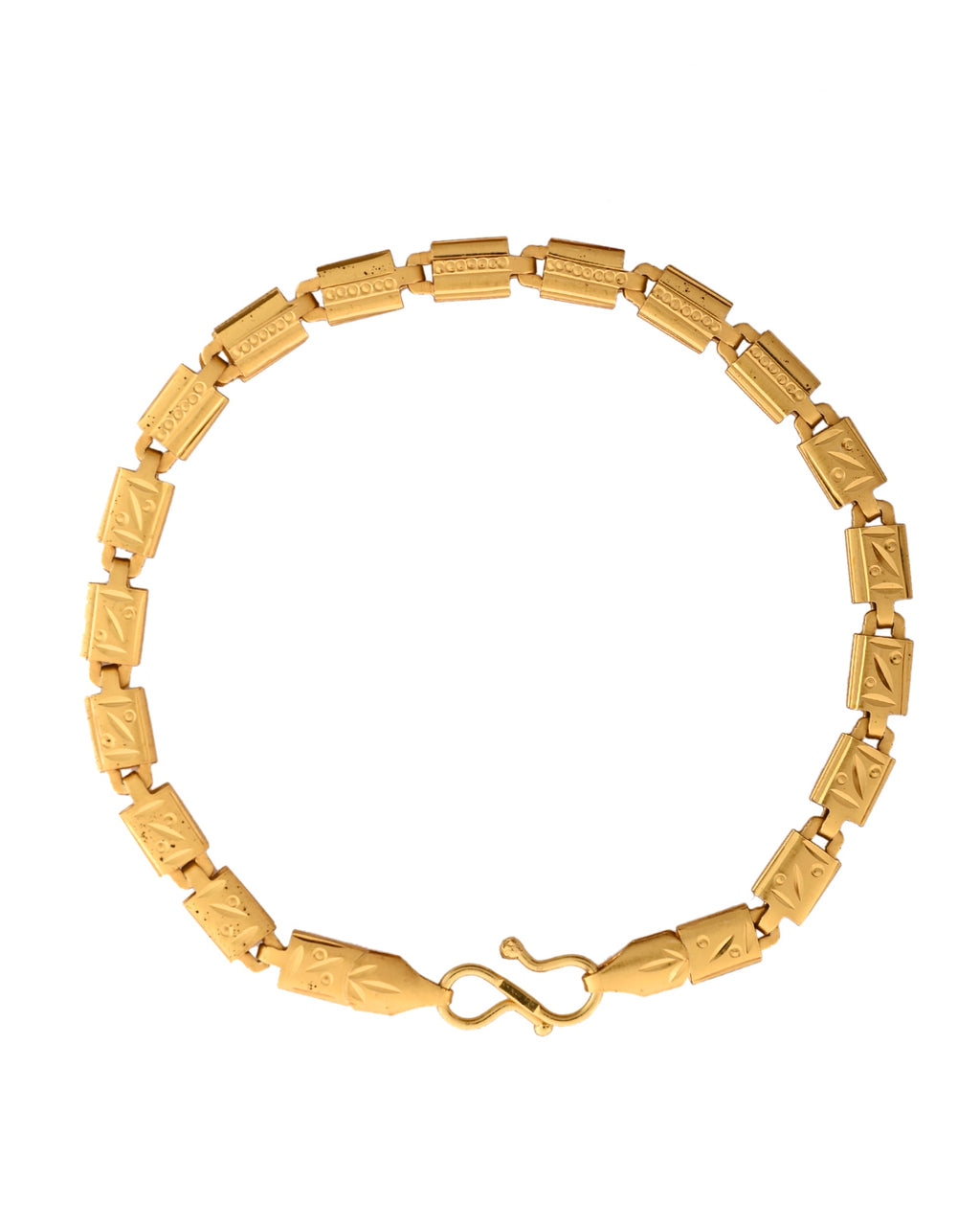 VOJ Gold Polished Handcrafted Elegant Bracelet