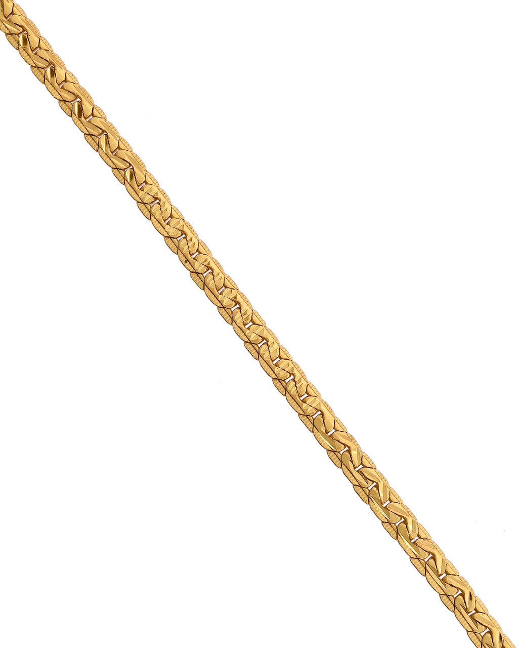 VOJ Gold Polished Designer Handcrafted Bracelet