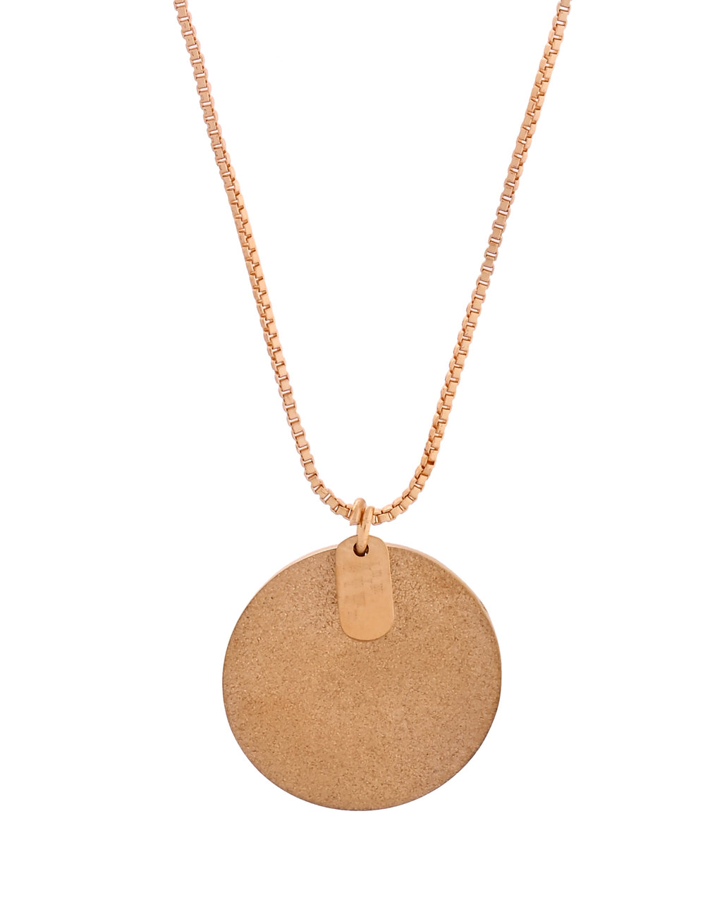 VOJ Gold Polished Chain With Circular Pendant