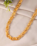 VOJ Gold Polished Stylish Stainless Steel Chain For Men