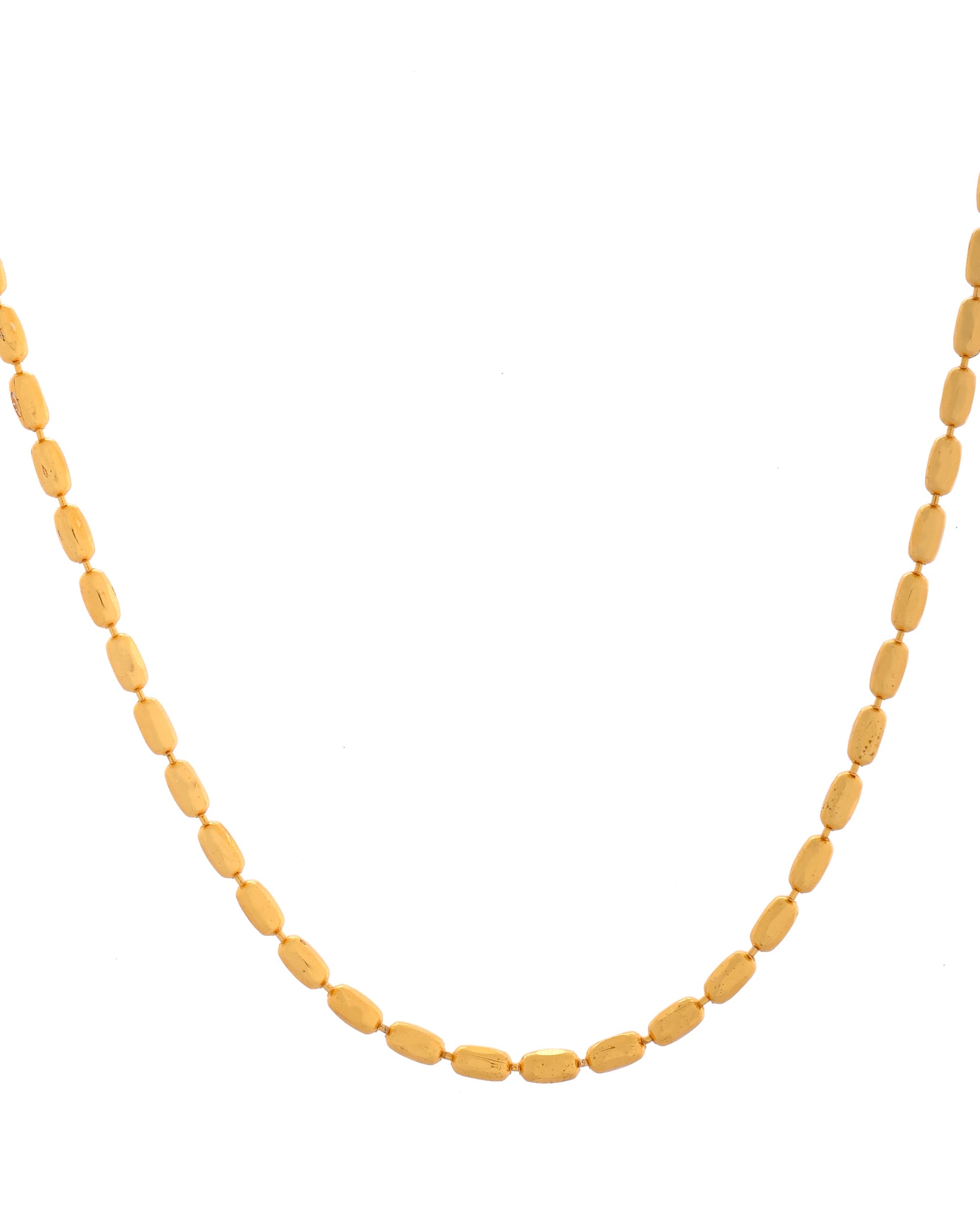 VOJ Gold Polished Designer Stainless Steel Chain For Men