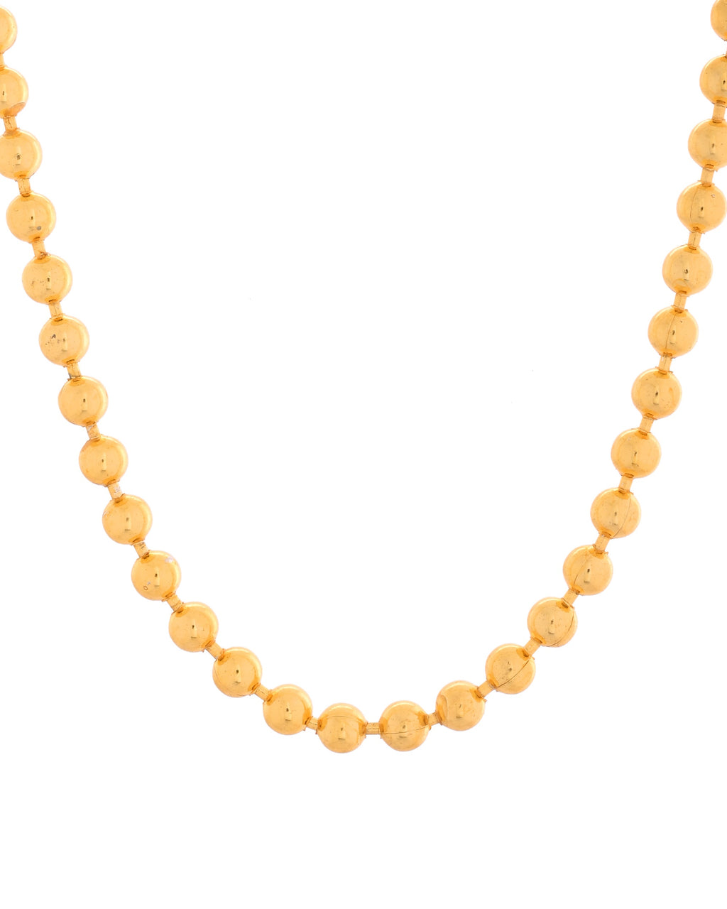 VOJ Gold Polished Ball Shaped Elegant Chain For Men
