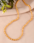 VOJ Men Gold Polished Ball Studded Elegant Chain