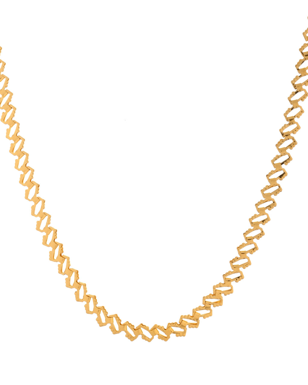 VOJ Gold Polished Designer Stainless Steel Chain For Women