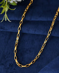 VOJ Gold Polished Stainless Steel Linked Chain For Men