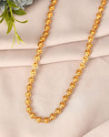 VOJ Gold Polished Heart Shaped Simple Chain For Women
