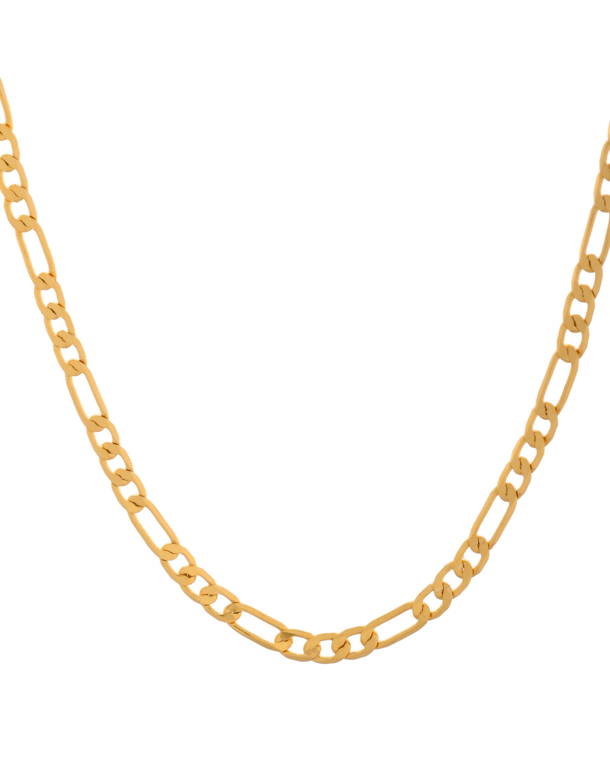VOJ Gold Polished Minimal Linked Chain For Women