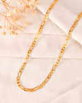 VOJ Gold Polished Minimal Linked Chain For Women