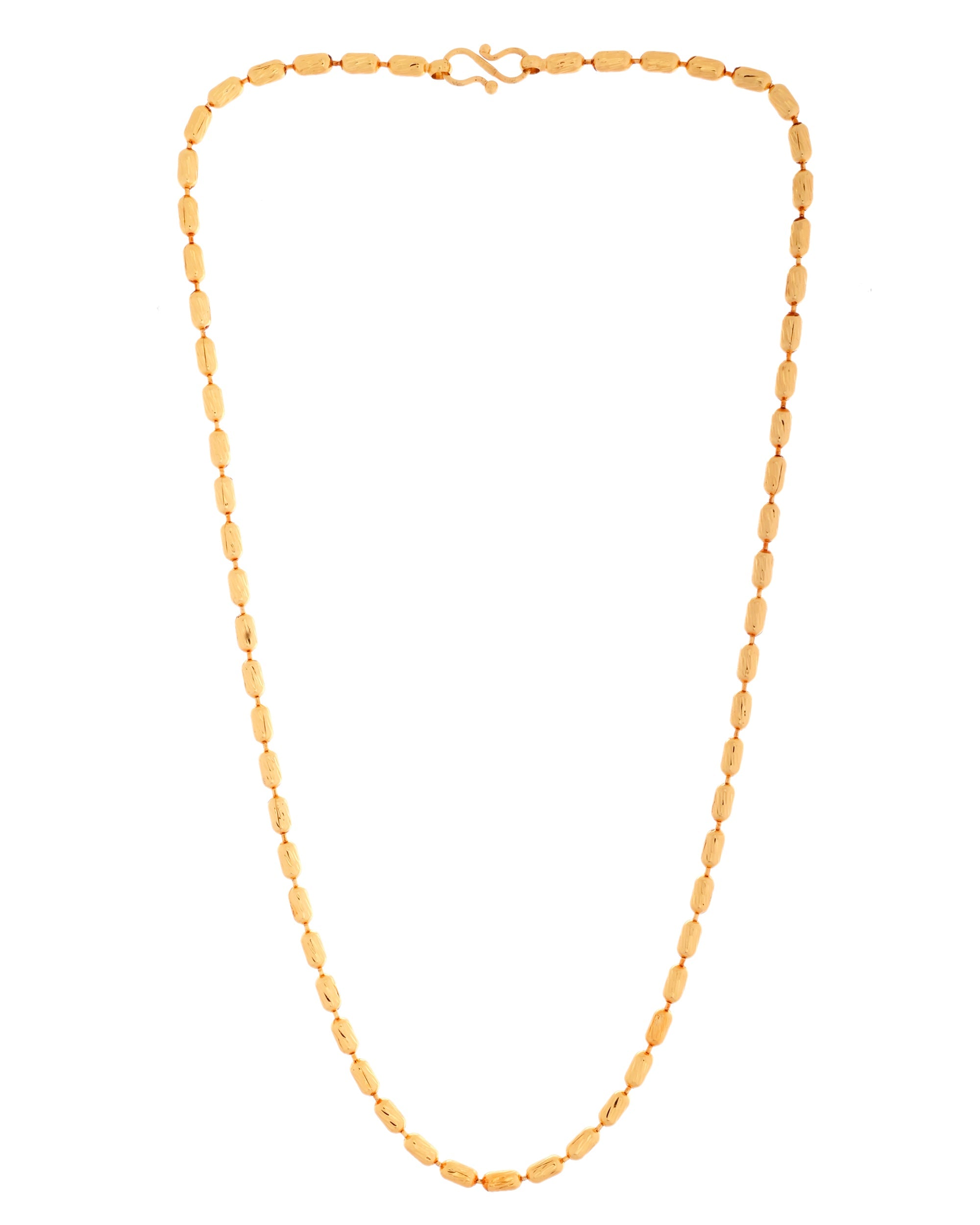 VOJ Gold Polished Stainless Steel Classic Chain