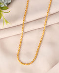 VOJ Gold Polished Stainless Steel Classic Chain