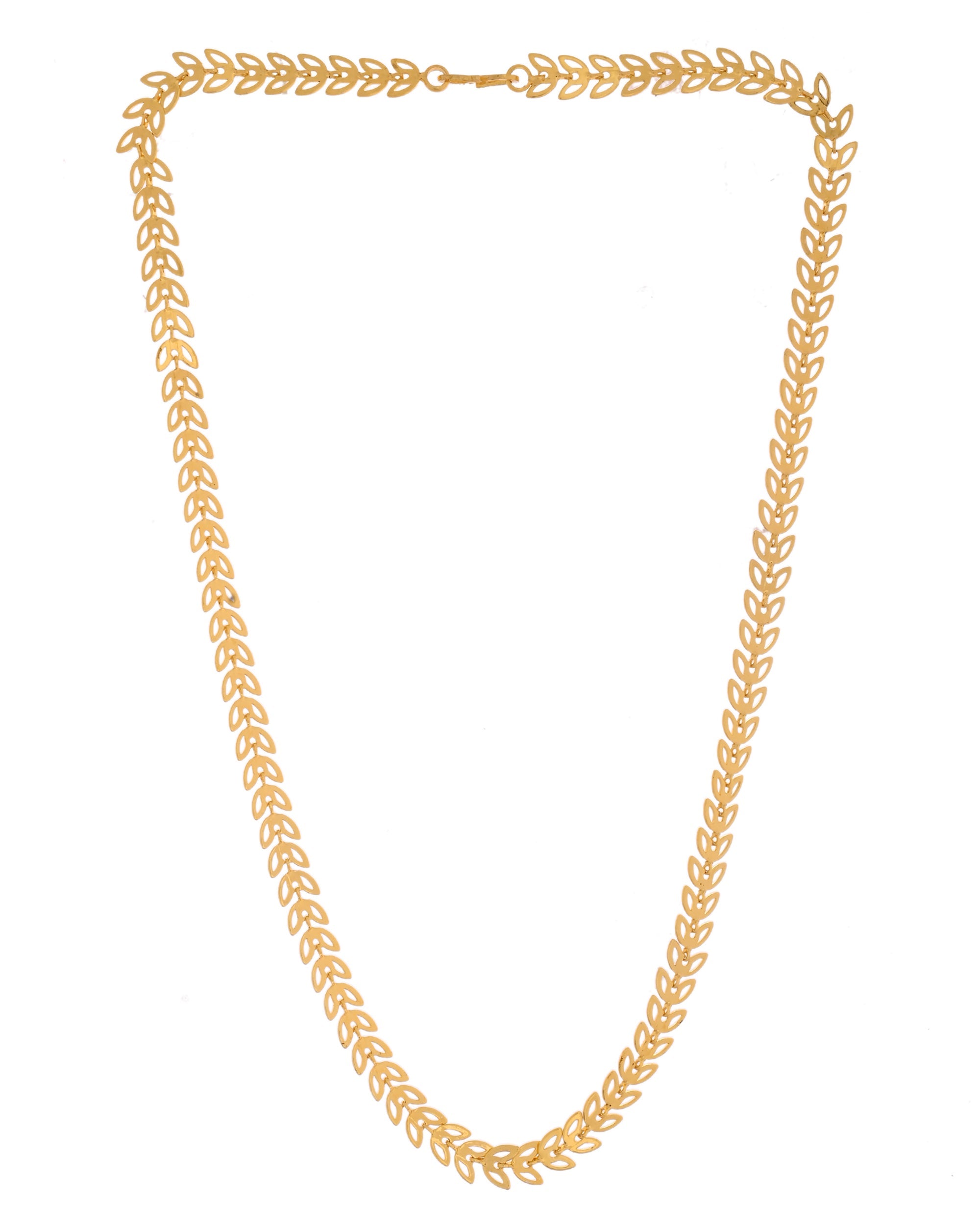VOJ Leaf Shaped Minimal Chain For Women