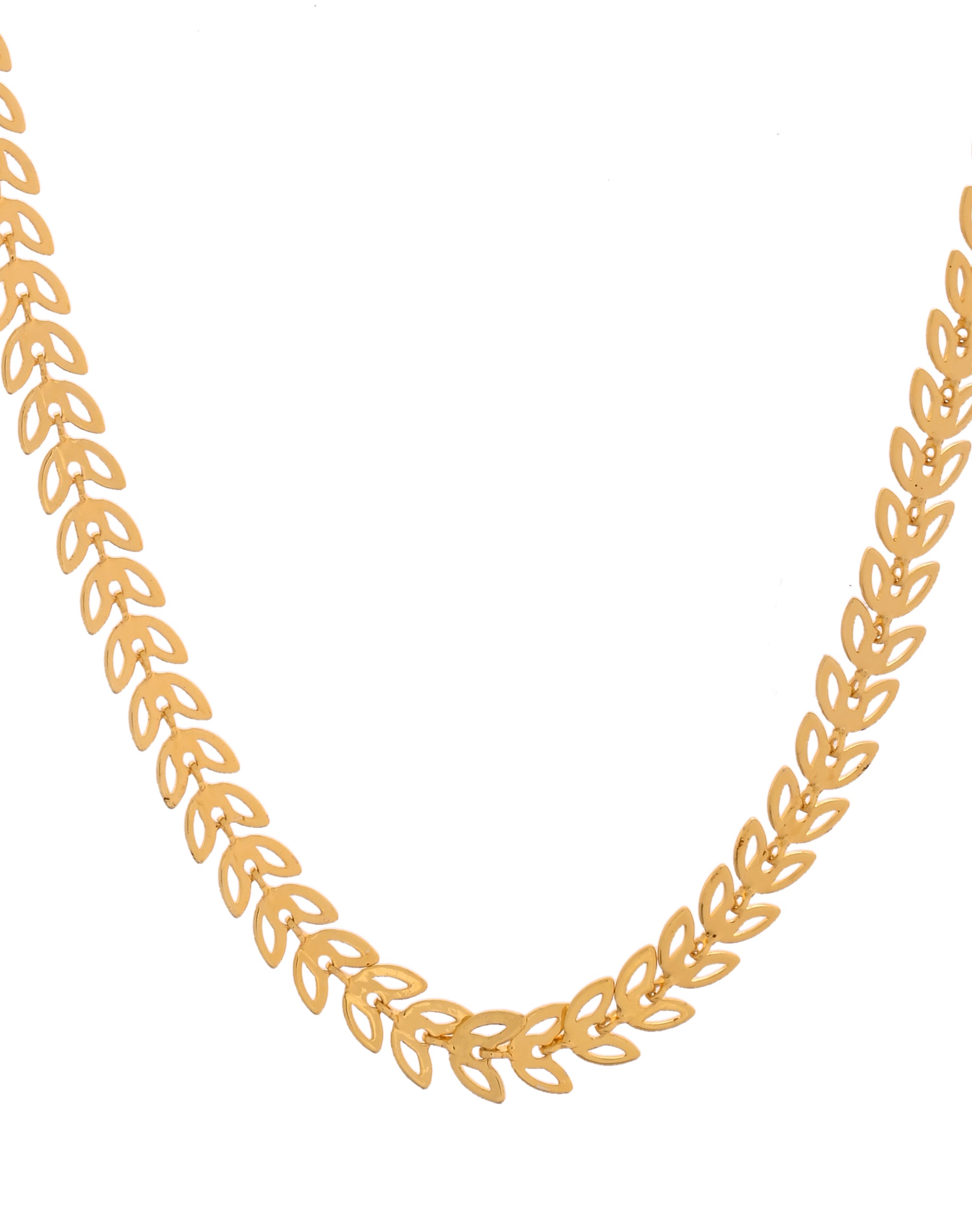 VOJ Leaf Shaped Minimal Chain For Women