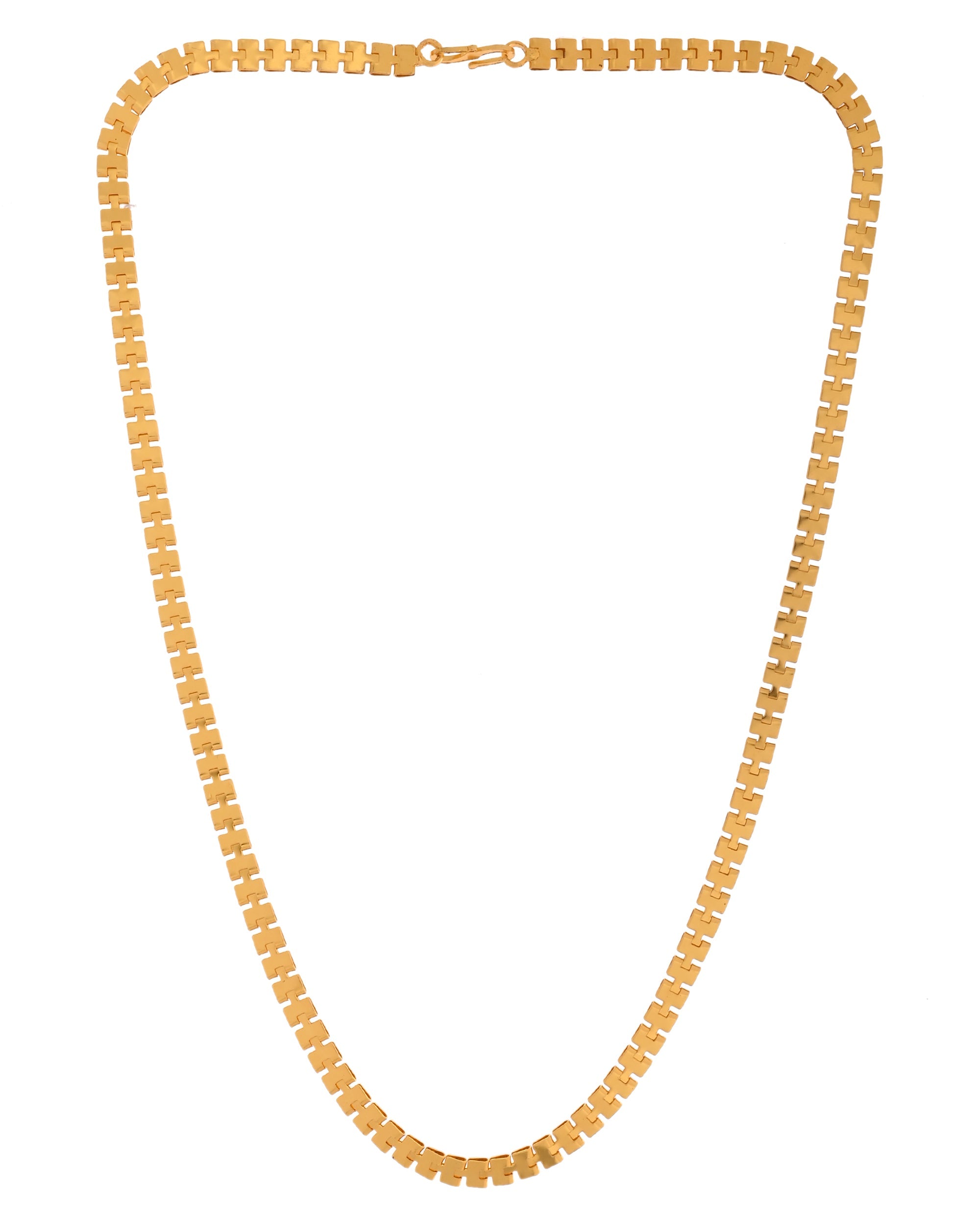 VOJ Women Gold Polished Stainless Steel Elegant Link Chain