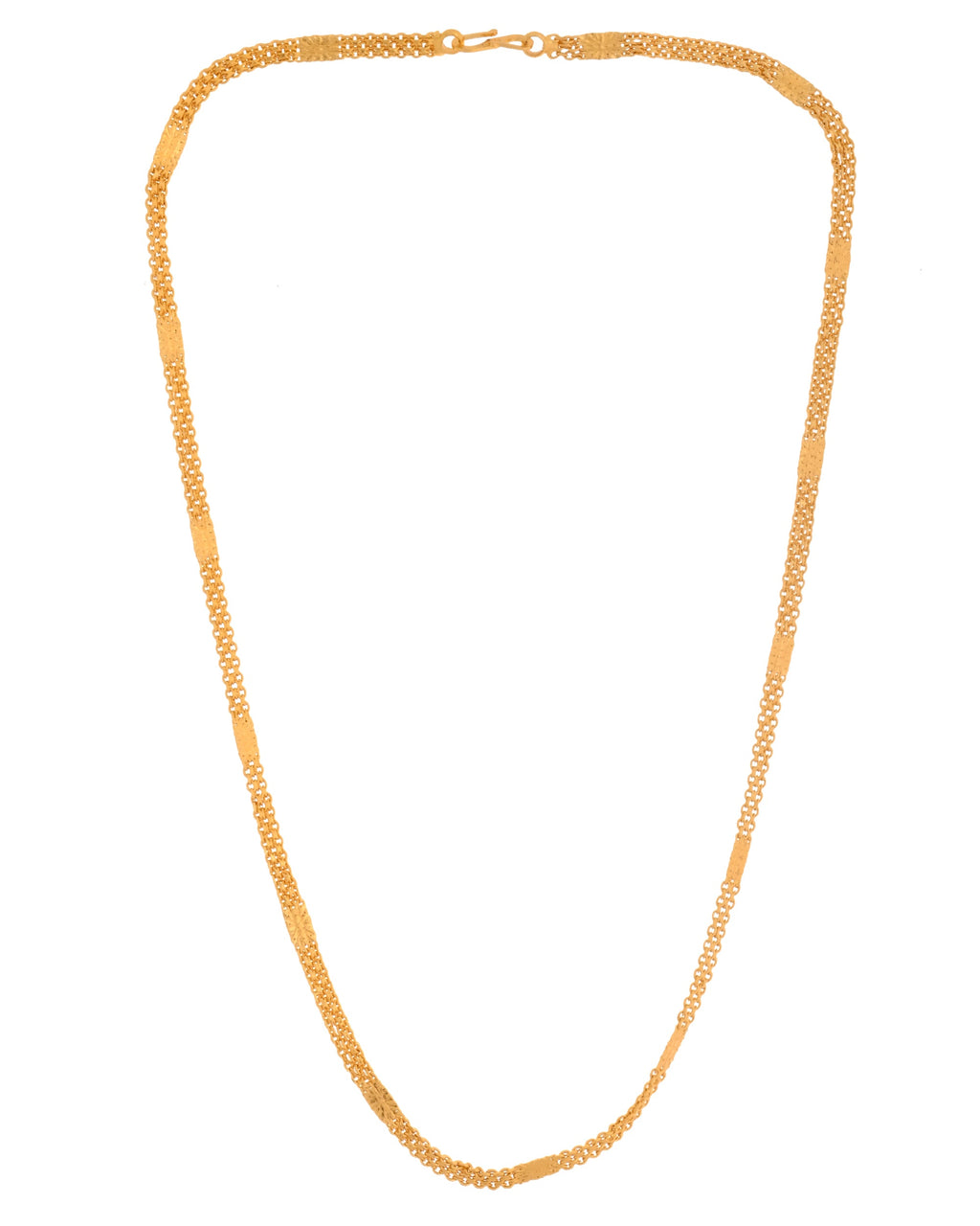VOJ Gold Polished Classic Stainless Steel Chain