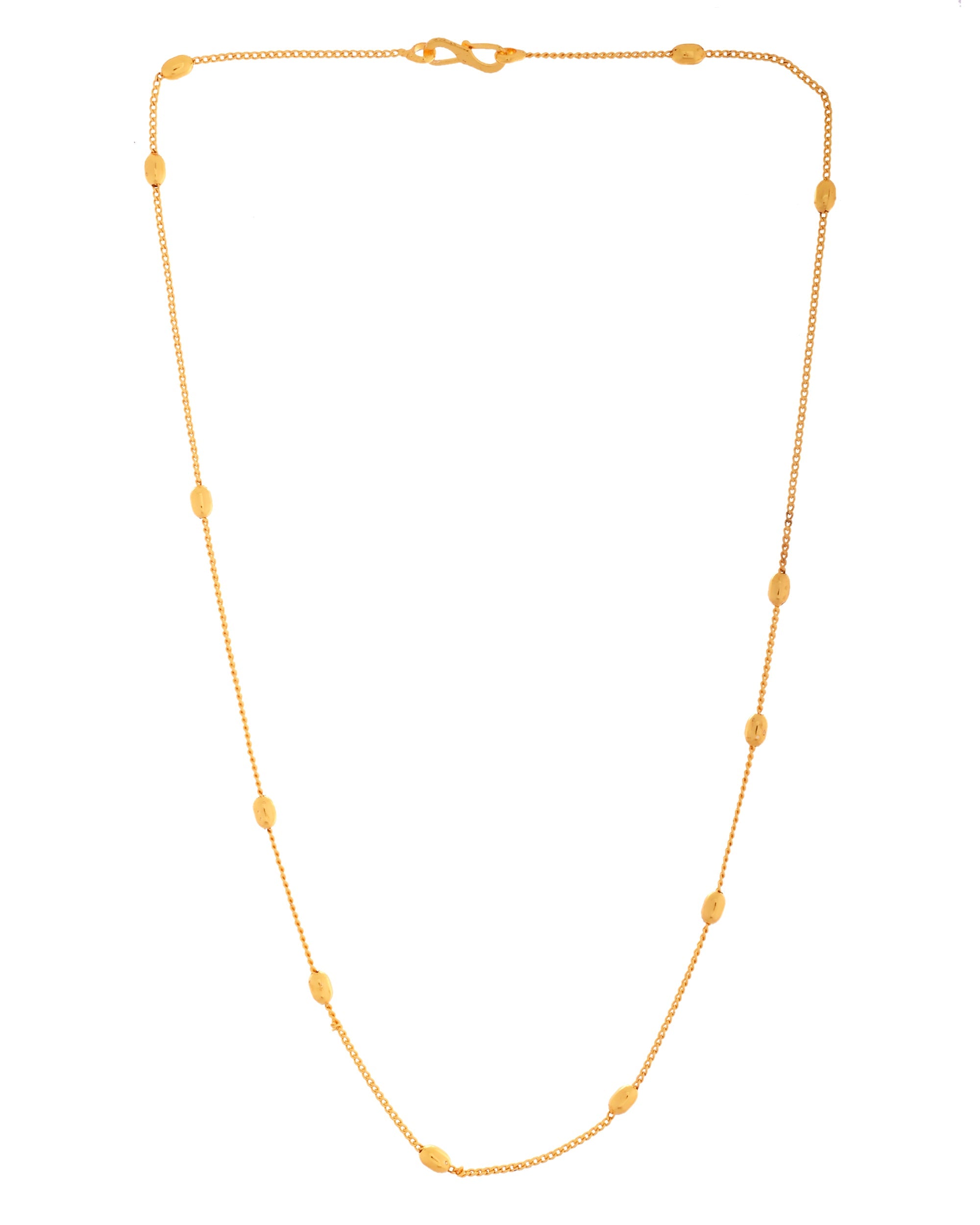 VOJ Gold Polished Minimal Stainless Steel Chain