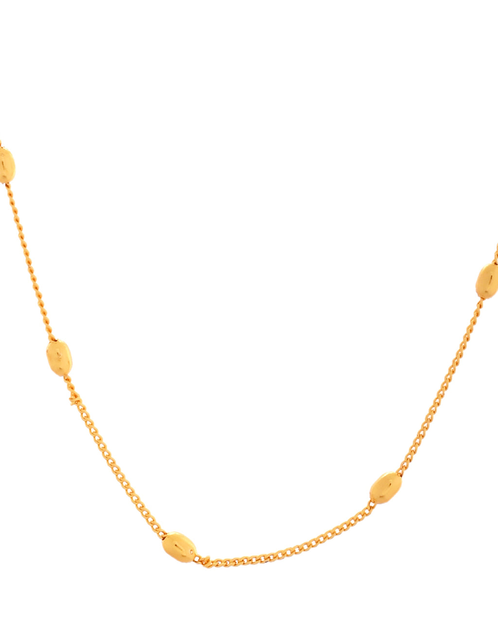 VOJ Gold Polished Minimal Stainless Steel Chain