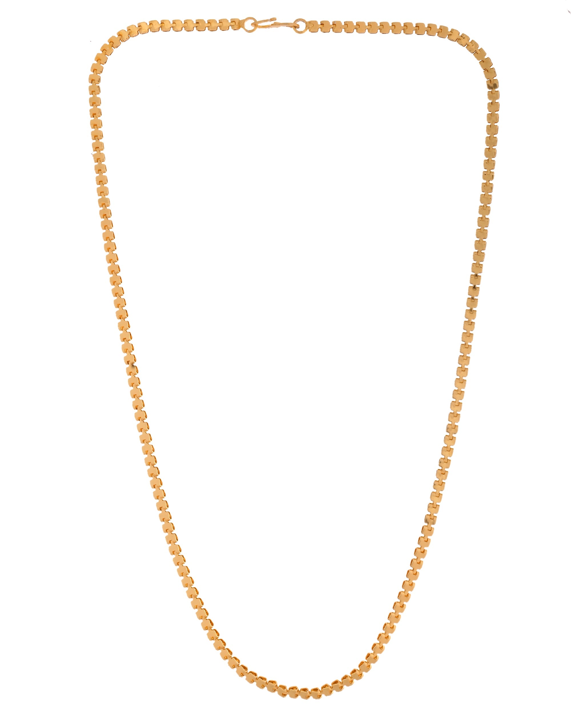 VOJ Women Gold Polished Classic Linked Chain