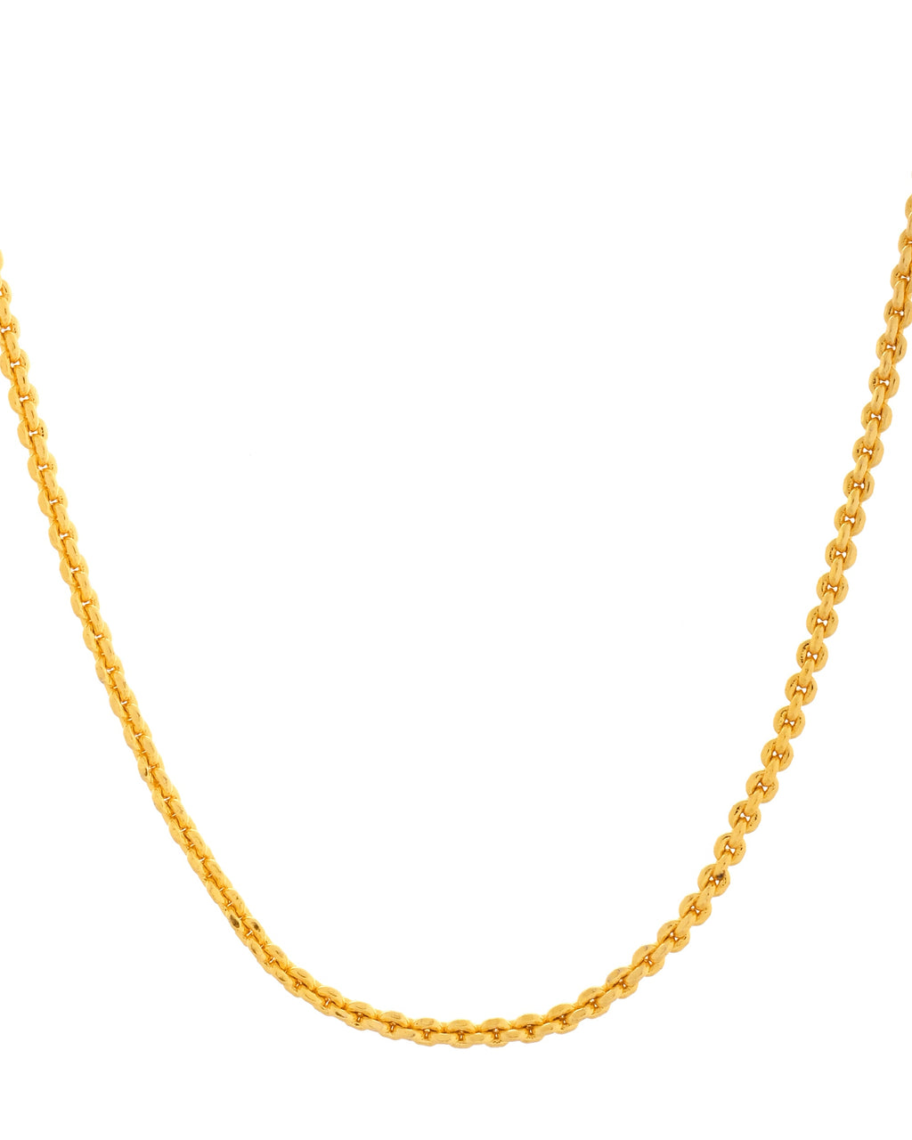VOJ Gold Polished Women Stainless Steel Classic Chain